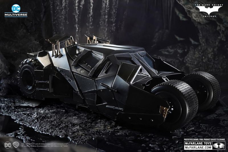DC Multiverse Lucius Fox & Tumbler (The Dark Knight) McFarlane Toys