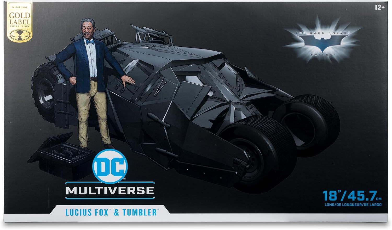 DC Multiverse Lucius Fox & Tumbler (The Dark Knight) McFarlane Toys