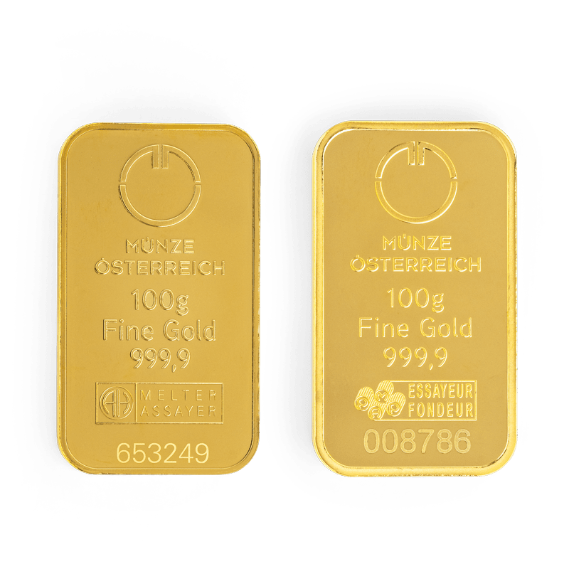 100гр Austrian Mint златна плочка