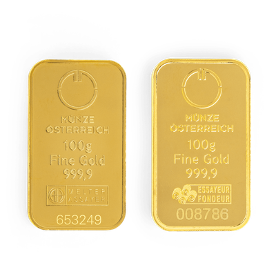 100гр Austrian Mint златна плочка