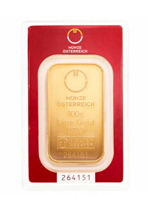 100гр Austrian Mint златна плочка