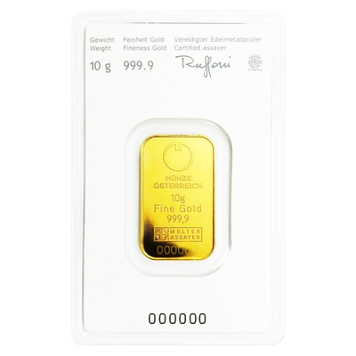 10гр Austrian Mint златна плочка