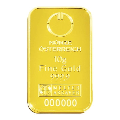 10гр Austrian Mint златна плочка