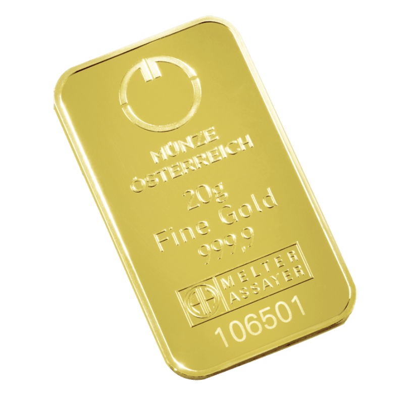20гр Austrian Mint златна плочка