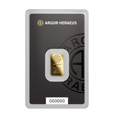 2гр Argor Heraeus златна плочка