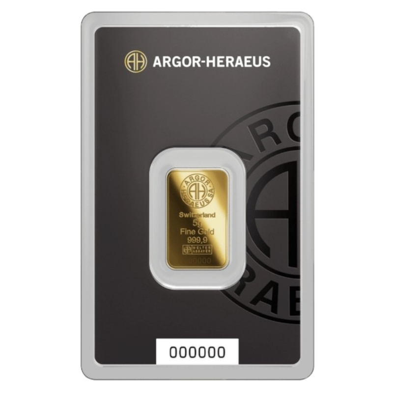 5гр Argor Heraeus златна плочка