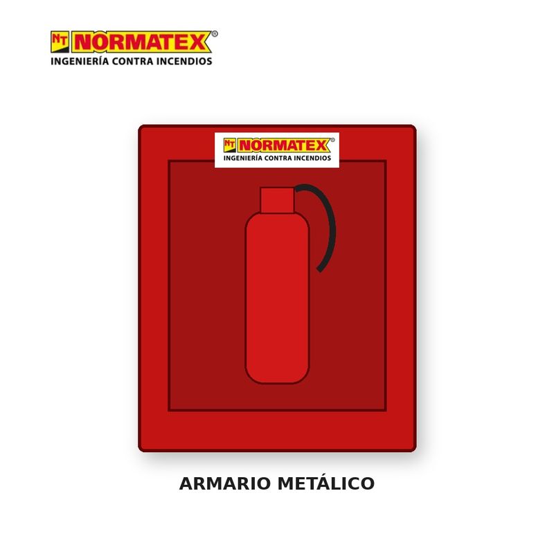 Armario metálico para extintor