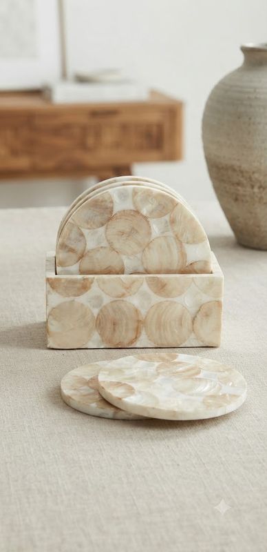 Posavasos de Concha PACK DE 6 UNIDADES