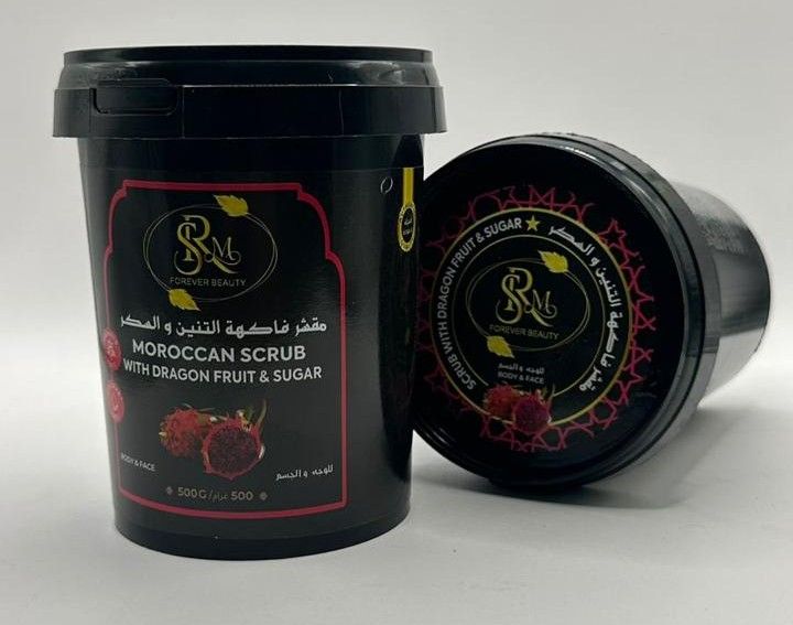 مقشر بفاكهة التنين والسكر