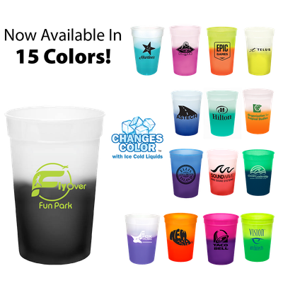 12 Ounce Color Changing Stadium Cups