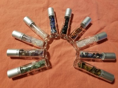 Gemstone infused essential oils