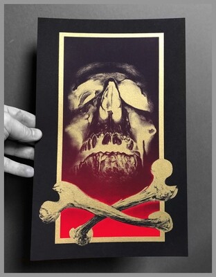 Skull Golden Frame