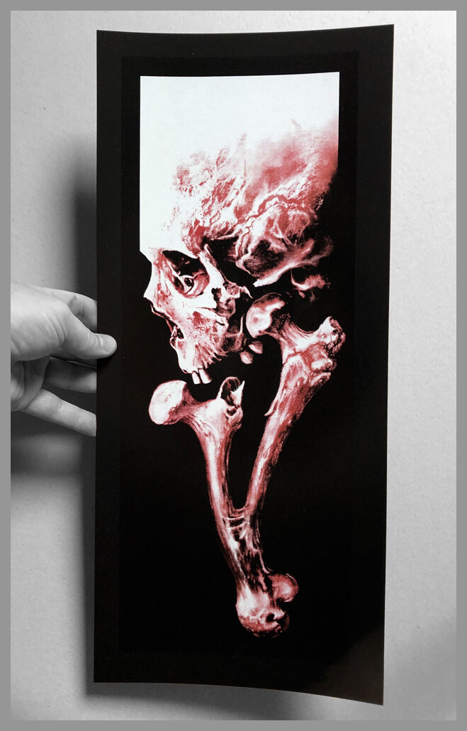Metallic Bones Skull