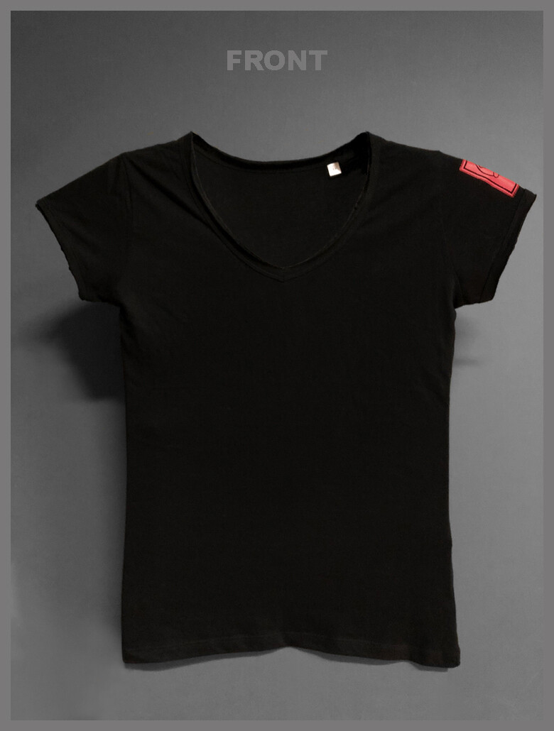 T shirt skull I red