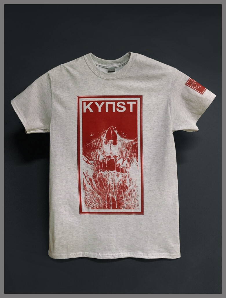 Red skull I ash grey tshirt