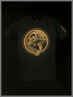 Tshirt Circle Skull Gold