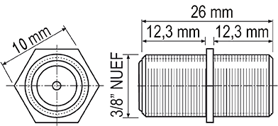 F-Verbinder-Buchse