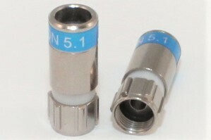 F-6-TD 5,1 F-Kompressionsstecker für 1.1/5.0 Kabel.