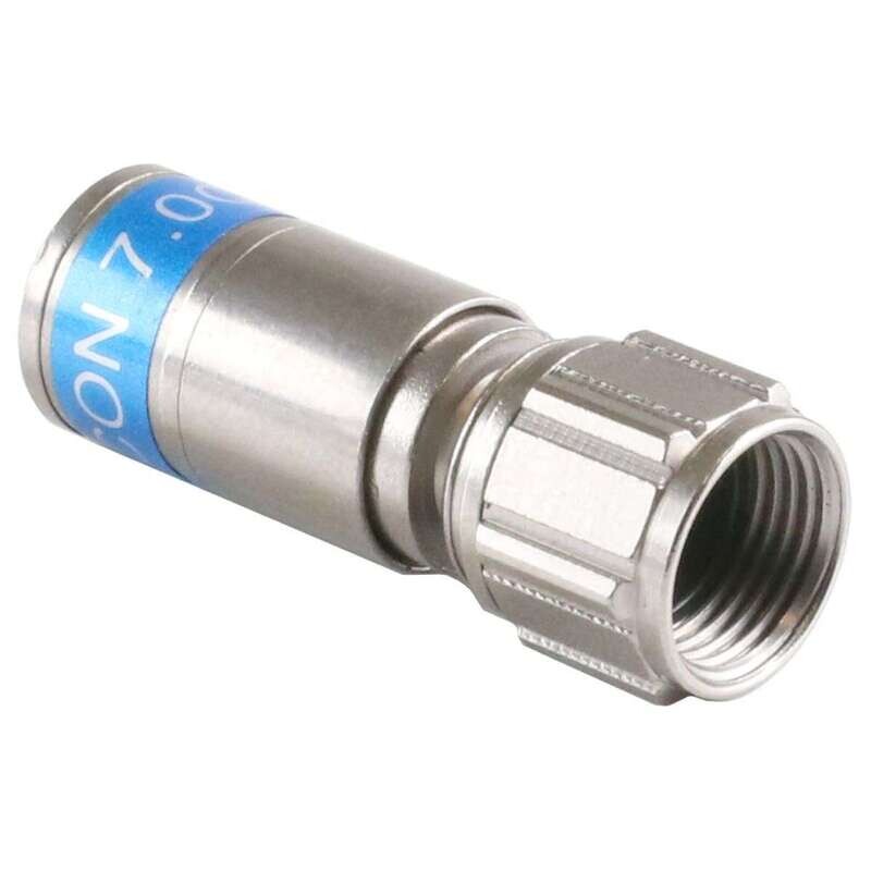 F-6-TD QM 7.0 F-Kompressionsstecker für 1.0/4.6 -  1.1/5.0 Kabel.