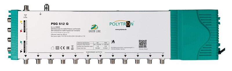 PSG512Q Polytron Standalonemultischalter für 12 Teilnehmer
