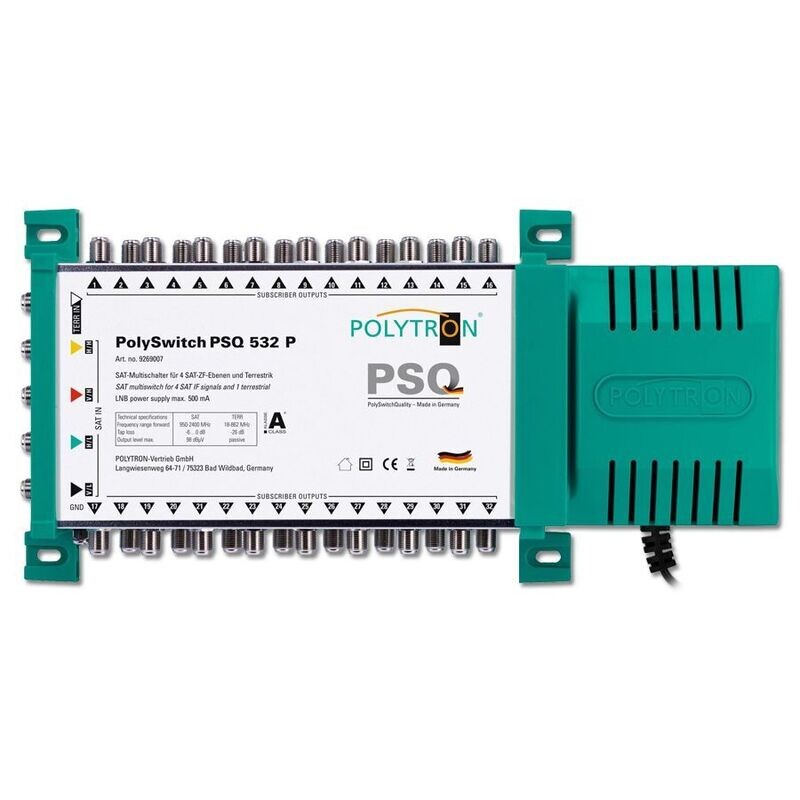 PSQ532P Polytron Standalonemultischalter für 32 Teilnehmer