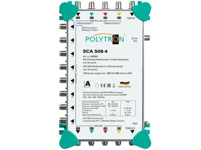 SCA 508-4 SAT-Einkabel-Multischalter, kaskadierbar mit Unicable-Protokoll