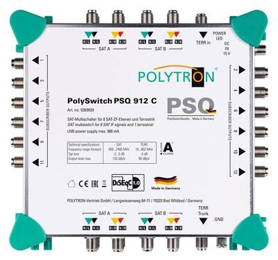 PSQ 912 C Kaskaden Multischalter 9 Eingänge, 12 Ausgänge