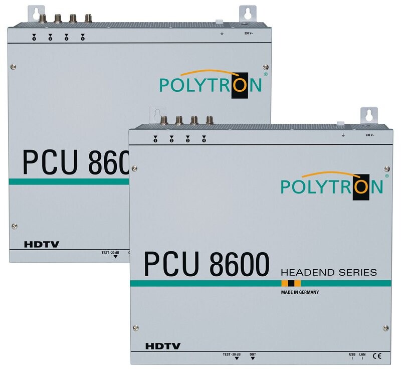 PCU 16610 16x DVB-S/S2 in DVB-C
2x 4x8 Schaltmatrix