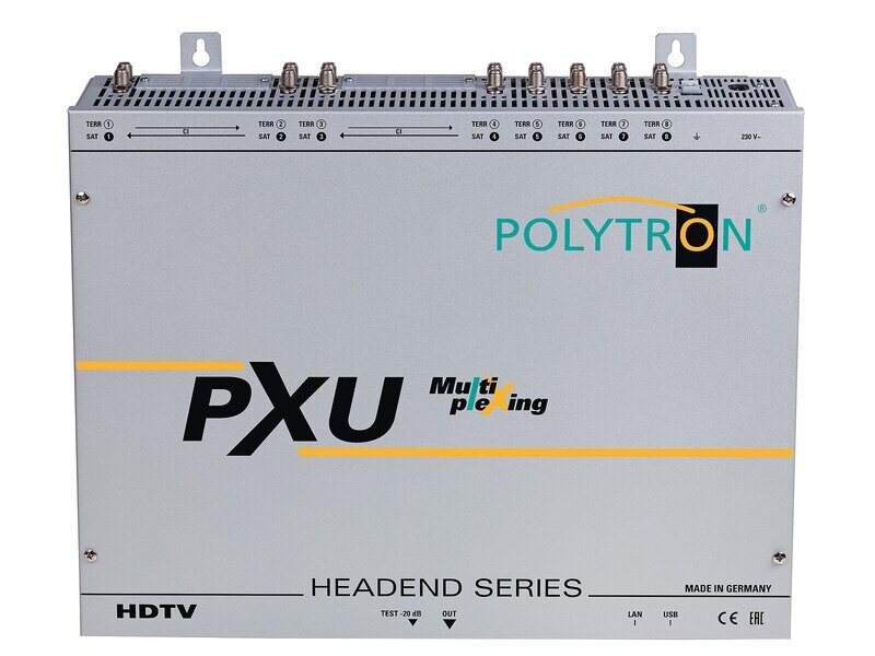PCU 848 C 8x DVB-S/S2, DVB-T/T2, DVB-C in DVB-C mit 4 CI und Multiplexing