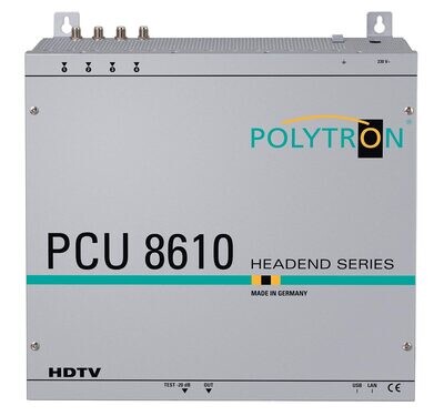 PCU 8610 DVB-S/S2 in DVB-C
Umsetzung von 8 Transpondern