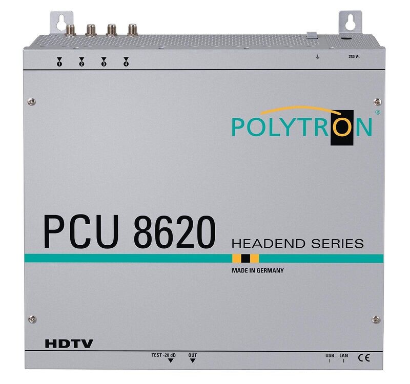 PCU 8610 DVB-S/S2 in DVB-T
Umsetzung von 8 Transpondern