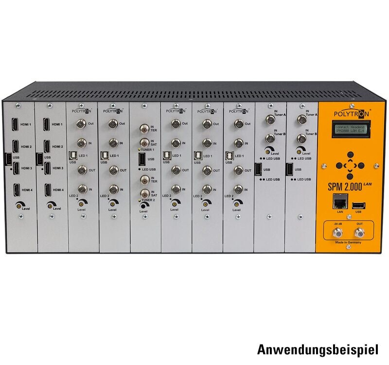 SPM 2000 LAN Grundeinheit für 10 Module der SPM-Serie