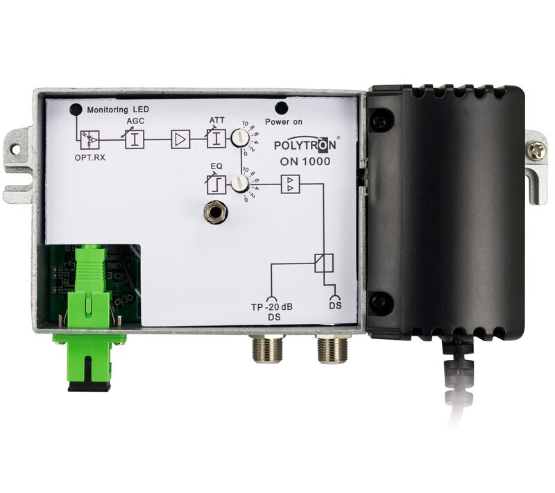 ON 1000 / Optischer Node ON-Serie, ohne Rückkanal, 96 dBµV, ortsgespeist.