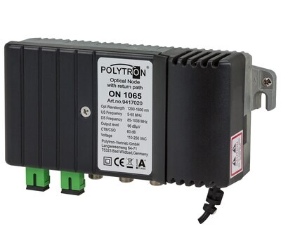 ON 1065 / Optischer Node ON-Serie, Rückkanal 5-65 MHz, 96 dBµV, ortsgespeist.