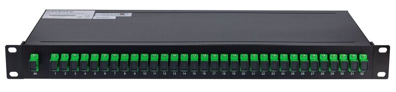 AOS-S-1-32-R
Optischer Splitter AOS-Serie 1x32, 1260-1650 nm, 1HE.