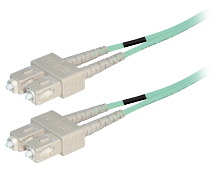 LWL Netzwerkkabel OM4, SC-SC, Multimode (50/125µ) Duplex, 0,5 m