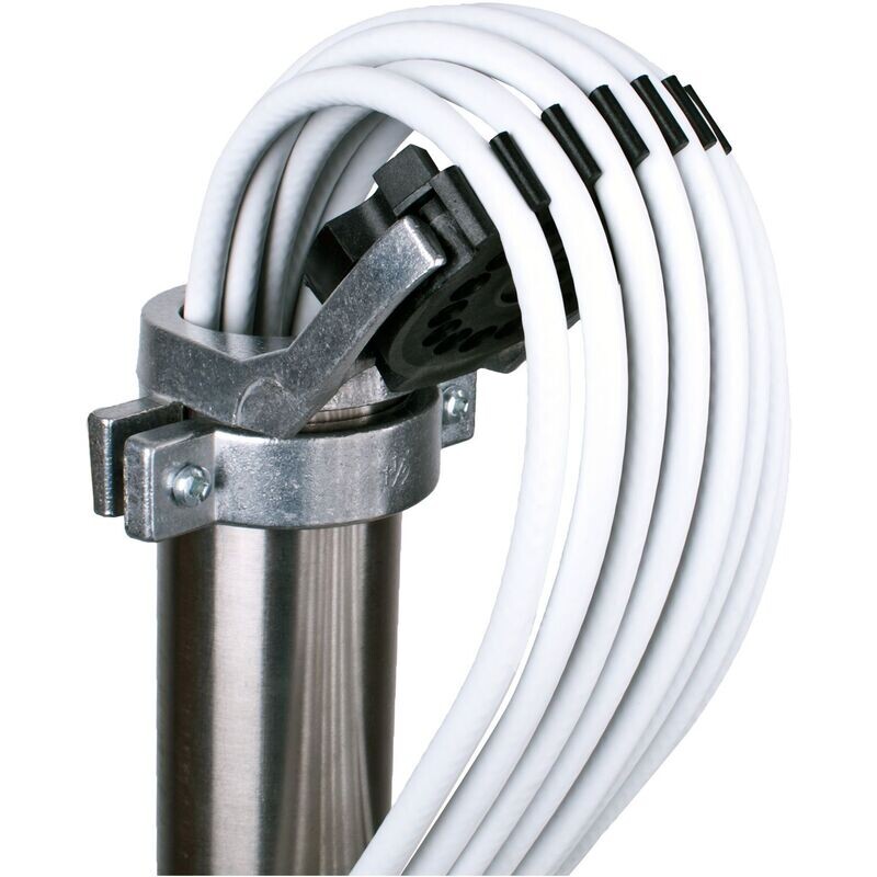 ALU Mastkappe mit Kabeleinführung für Masten mit 48-52mm - Top Qualität