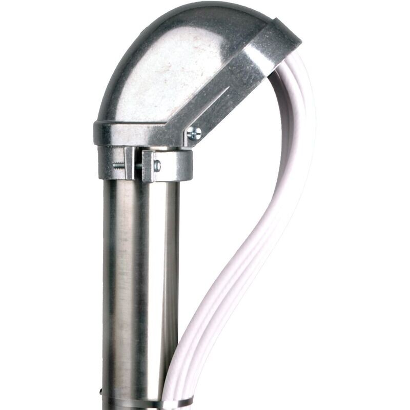 ALU Mastkappe mit Kabeleinführung für Masten mit 48-52mm - Top Qualität