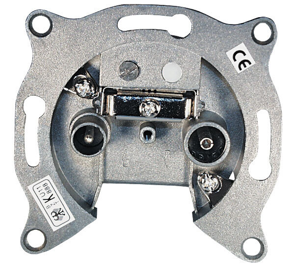 BK 2 Loch Stich- oder Enddose 1 dB mit Abdeckung