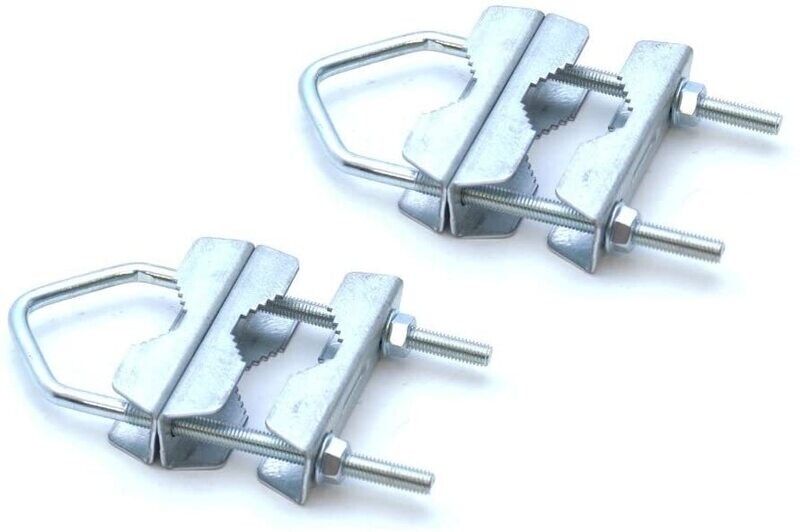 2X Mastschelle Sat Mast Rohr Doppel Schelle Halter Verzinkt HQ Mastdoppelschelle bis 60mm Antenne