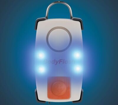 BodyFlash weiß - akustisch / optischer Signalgeber (mit Ladegerät)