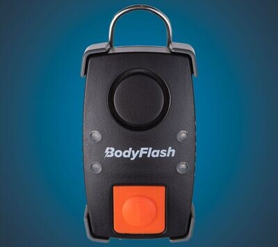 BodyFlash schwarz - akustisch / optischer Signalgeber (mit Ladegerät)