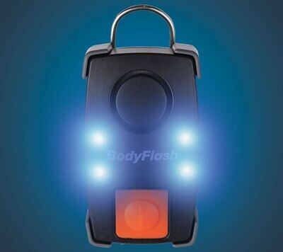BodyFlash schwarz - akustisch / optischer Signalgeber (mit Ladegerät)