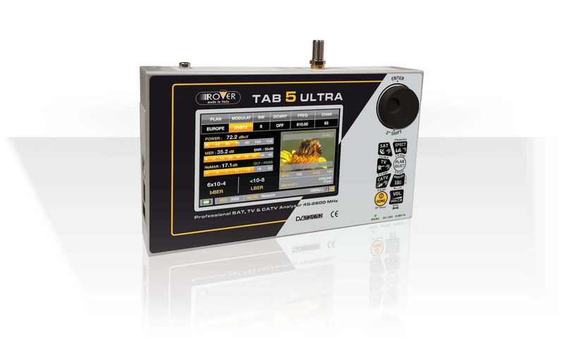 ROVER HD TAB 5 ULTRA Professioneller HD Anlayser für SAT/DVB-S/S2/ DVB-C &amp; DVB-T(T2)