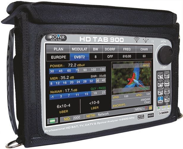 HD TAB 900 PLUS, Kombimessgerät PROFESSIONELLER HD ANALYSER FÜR SAT/TV/CATV mit 9&quot; TOUCHSCREEN