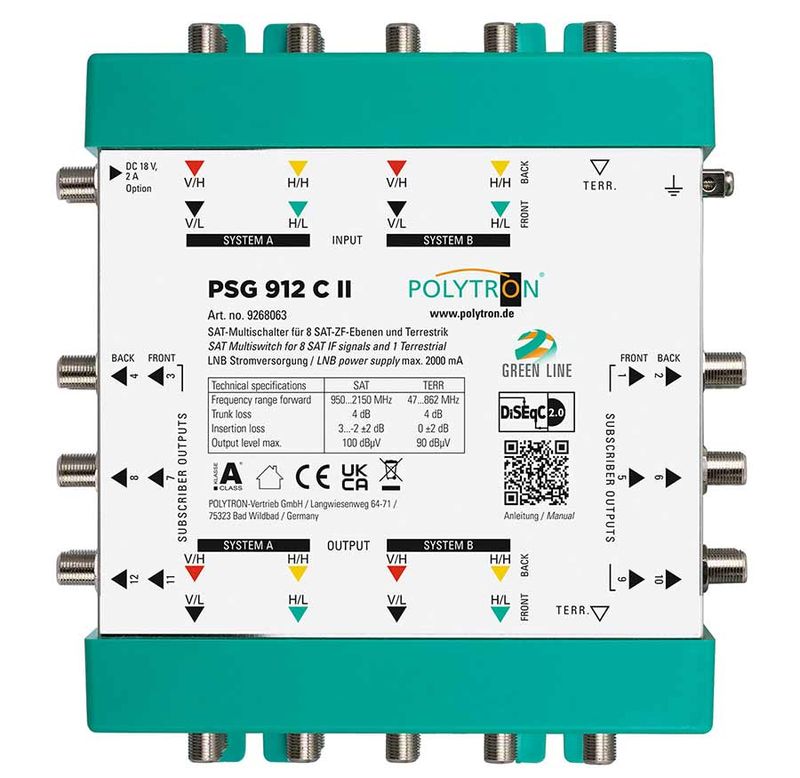 PSG 912 C II Kaskaden Multischalter 9 Eingänge, 12 Ausgänge