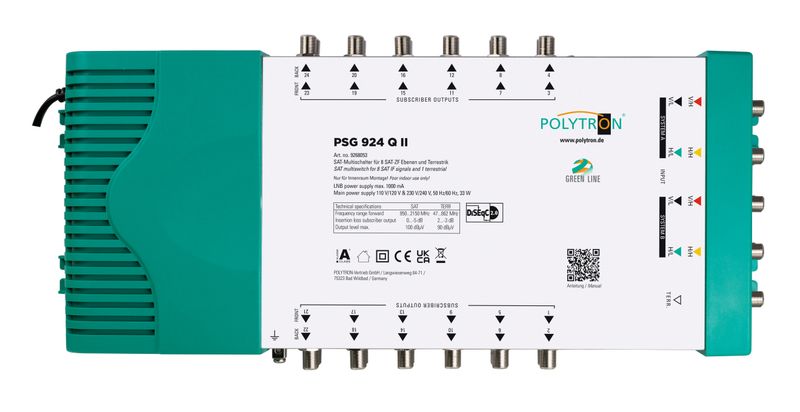 PSG 924 Q II Polytron Standalonemultischalter für 24 Teilnehmer