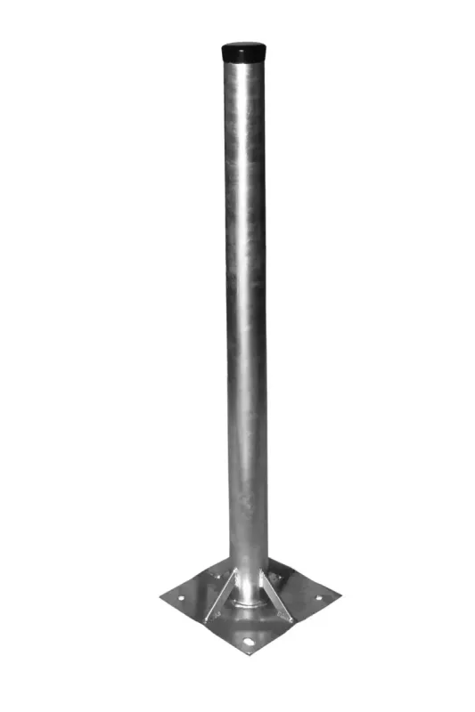 Stahl- Standfuß / 100cm, Ø 60mm / Platte 200x200 x3mm