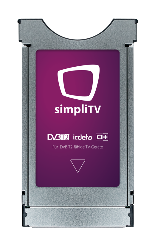 simpliTV MODUL für DVB-T2/CI+ fähige Empfangsgeräte