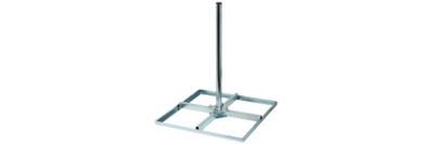 Alu Balkonständer, zerlegbar. Für 4 Waschbetonplatte 50x50.